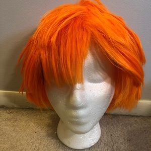 short orange wig